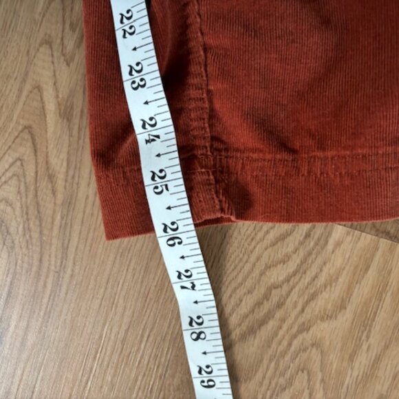 Madewell Burnt Orange Corduroy Short Sleeve Ankle Length Jumpsuit 14 - Picture 5 of 7